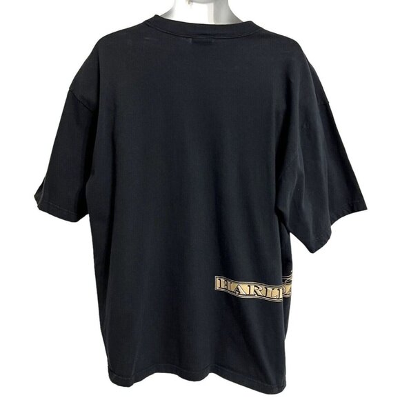 Vintage 90s Harley Davidson Graphic T Shirt XL Wide Glide Biker 1996 Made in USA - Picture 4 of 8